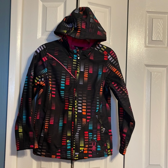 Spyder Other - NWOT Spyder long sleeve zippered jacket with hood size kids XL